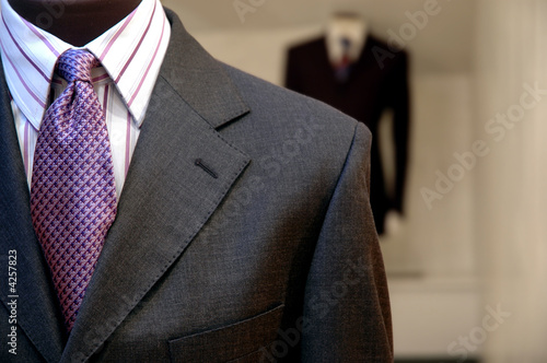 Photo: Suits on shop mannequins Suits on shop mannequins