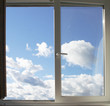 Window and clouds Window and clouds