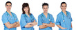 Team of young doctors