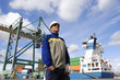engineer and container port