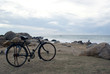 Bicycle on the sea shore Bicycle on the sea shore