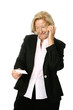 mature businesswoman talking on her cellphone 