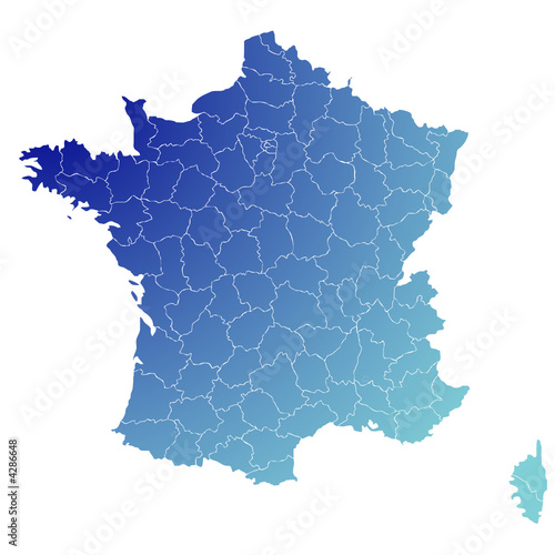 Vektor: Fond de carte Départements français Fond de carte Départements français