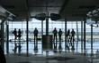 people waiting in the airport