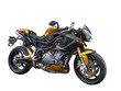 Gold Benelli Motorbike With Clipping path