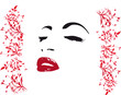 visage de femme sexy