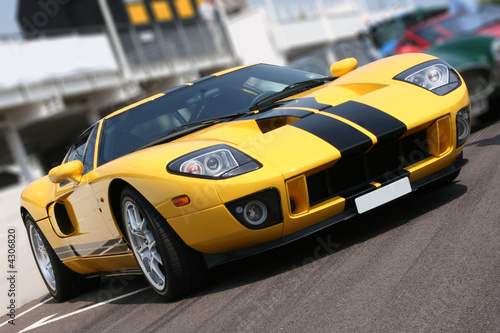 Photo: Super car at race circuit Super car at race circuit