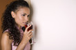 woman and red wine woman and red wine