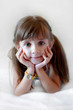The girl with wrist-watch