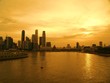 Waterfront City Sunset Skyline
