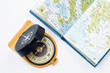 Compass and small atlas Compass and small atlas