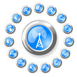 Wireless communications vector iconset Wireless communications vector iconset