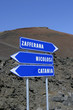 Der Krater des Etna und seine Wege