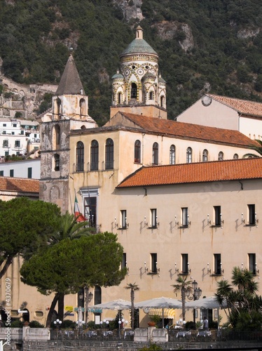 Photo: Amalfi panorama chiesa san Benedetto e campanile del duomo Amalfi panorama chiesa san Benedetto e campanile del duomo