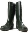 Pair of rubber boots isolated on white Pair of rubber boots isolated on white