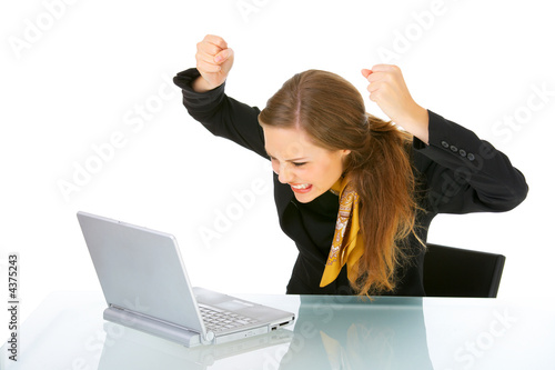 Photo: Infuriated businesswoman Infuriated businesswoman