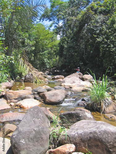 Tropical river, Andapa, Marojejy park, Madagascar
