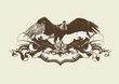 stylized  eagle