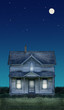 Photo: Old Farmhouse Full Moon and Stars Old Farmhouse Full Moon and Stars