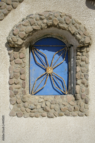 window decoration in dahab, red sea, sinai, egypt
