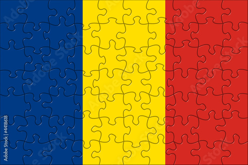 Flag Of Chad Puzzle