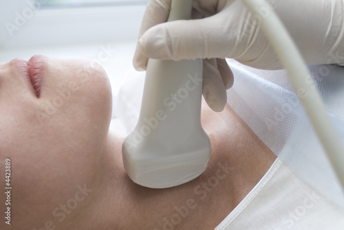 Photo: Scanning with ultrasound Scanning with ultrasound