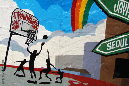 Photo: Art urbain et basket ball Art urbain et basket ball