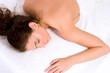 beautiful young woman relaxing at spa beautiful young woman relaxing at spa
