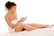 beautiful young woman relaxing at spa beautiful young woman relaxing at spa