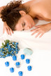 beautiful young woman relaxing at spa beautiful young woman relaxing at spa