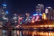 Melbourne city at night