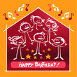 Anniversaire cartoon