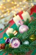 Christmas still life with decorations