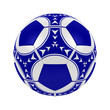Blue soccer ball Blue soccer ball