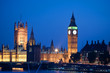 big ben at dusk