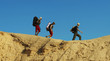 Hike in desert