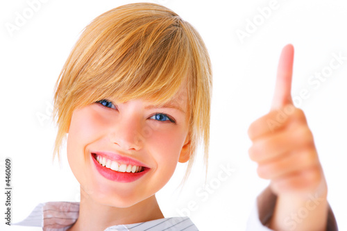 Photo: Thumbs up - Young female Thumbs up - Young female