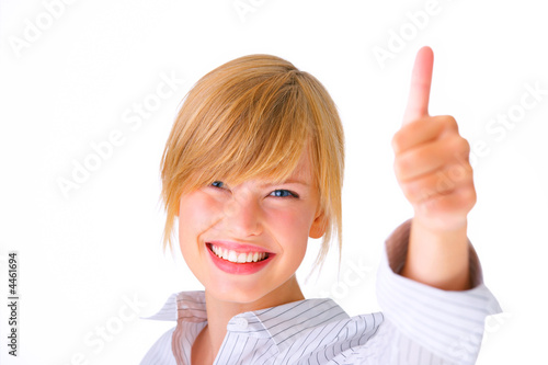 Thumbs up - Young female