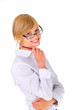 Isolated young female student