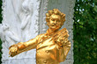 The Statue of Johann Strauss in stadtpark in Vienna, Austria