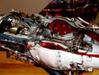 The engine of airplane The engine of airplane