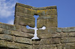 top of a castle wall with single arrow loop top of a castle wall with single arrow loop