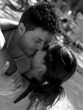 Man and Woman Kiss