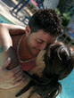 Man and Woman Kiss