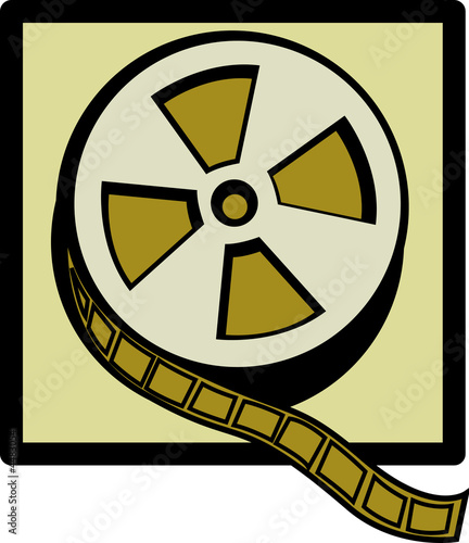 Illustration: movie film reel movie film reel