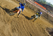 Two riders turning to finish