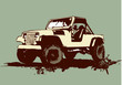Vektor: vintage military vehicle vintage military vehicle