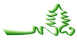 ruban Noël vert