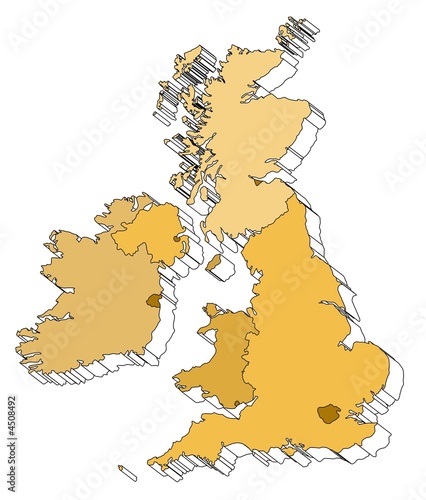 Map of United Kingdom and Ireland Map of United Kingdom and Ireland