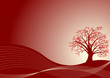 beautiful abstract vector autumn tree design